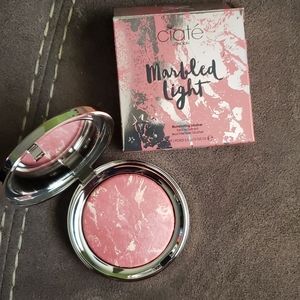 Marbled light blush